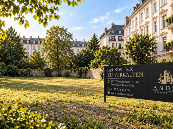 40237 Düsseldorf Pempelfort – 454 m² BAUGRUNDSTÜCK MIT Baugenehmigung FÜR 12 WOHNEINHEITEN
