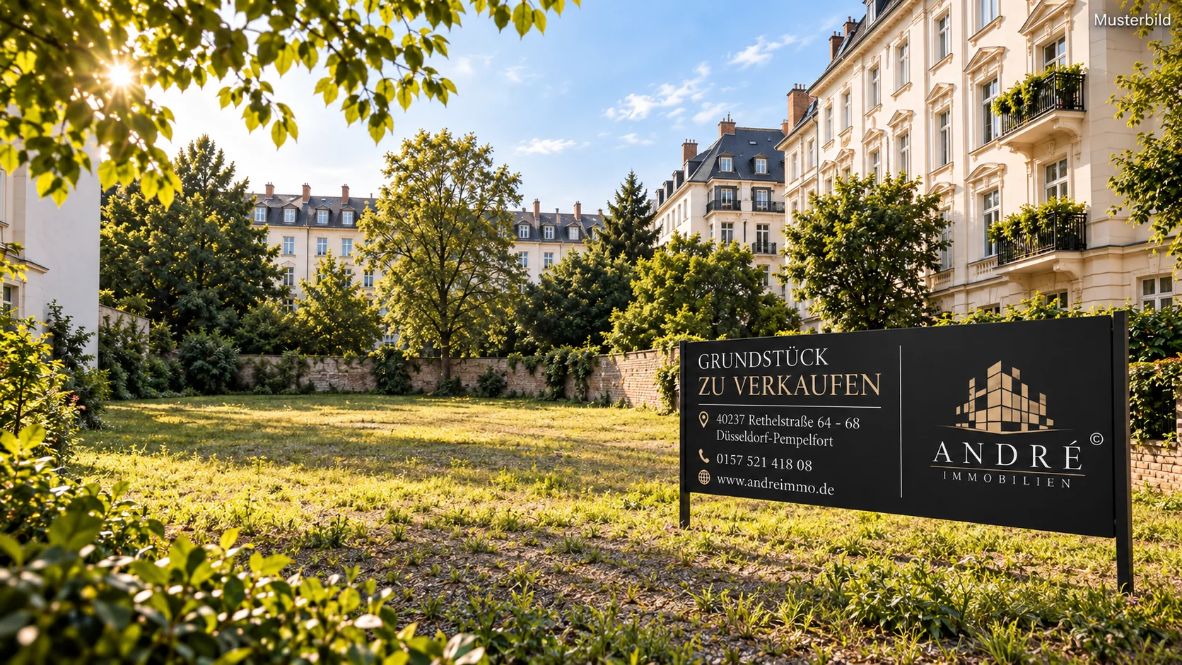 40237 Düsseldorf Pempelfort – 454 m² BAUGRUNDSTÜCK MIT Baugenehmigung FÜR 12 WOHNEINHEITEN