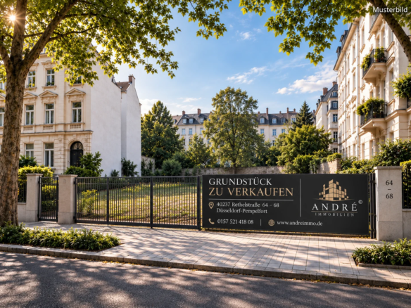40237 Düsseldorf Pempelfort – 454 m² BAUGRUNDSTÜCK MIT Baugenehmigung FÜR 12 WOHNEINHEITEN