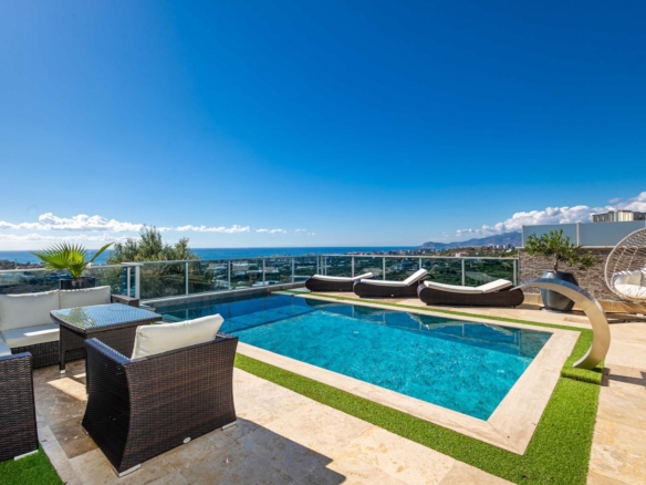07450 Kargıcak, Alanya / Antalya, Türkei – Exklusive Luxusvilla Meerblick, privater Pool & hochwertige Wohnanlage